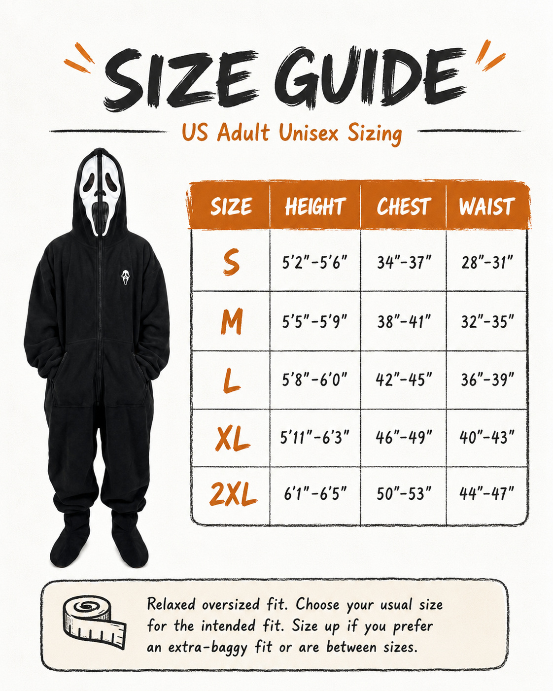 Cosforgex™ Custome Horror Onesie Adult